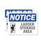 Signmission Ladder Storage Area, 14 in W x Rectangle, Plastic OS-2PACK-NS-P-1014-L-13946 - alternate 1
